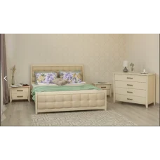 Bed "City PREMIUM" with soft backrest